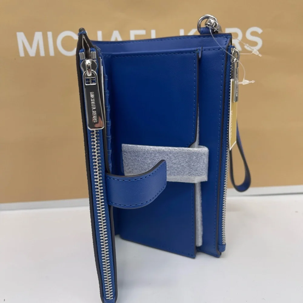 MICHAEL KORS Jet Set Lg Ombré Signature Logo Double Zip Wristlet Wallet 
GALAXY - Picture 7 of 16